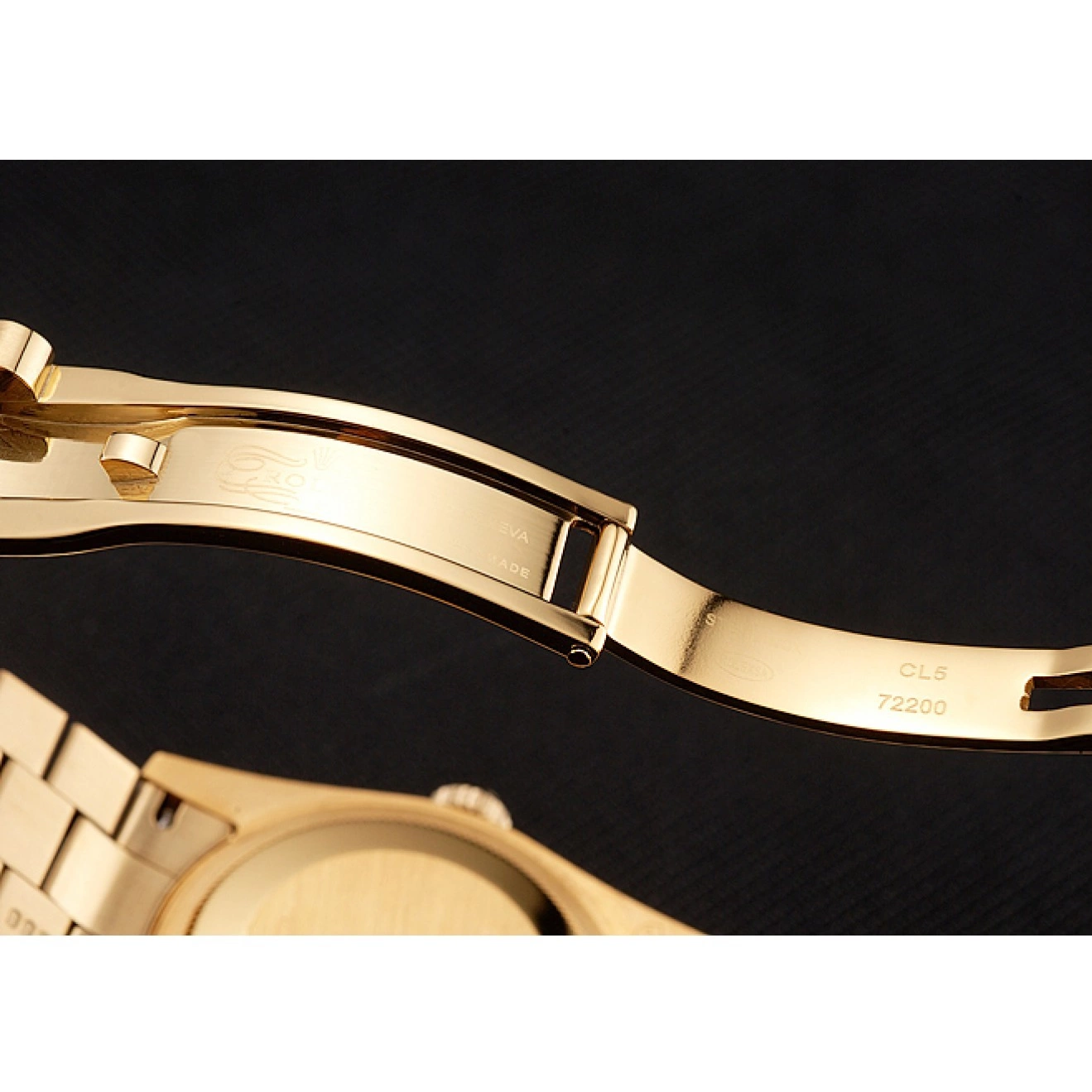 Aaa fake watches Dial Diamond Bracelet 1454097 Swiss Rolex Bezel Champagne Gold Datejust 0823